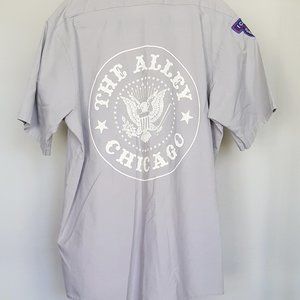 THE ALLEY CHICAGO Work Shirt Unisex S/S With Embellishments L@@K